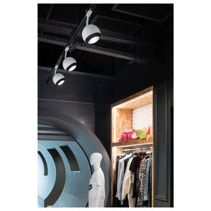 White Round Track Spot, SLV LIGHT EYE® 150,  for Single Circuit White Track Lighting, 1008183