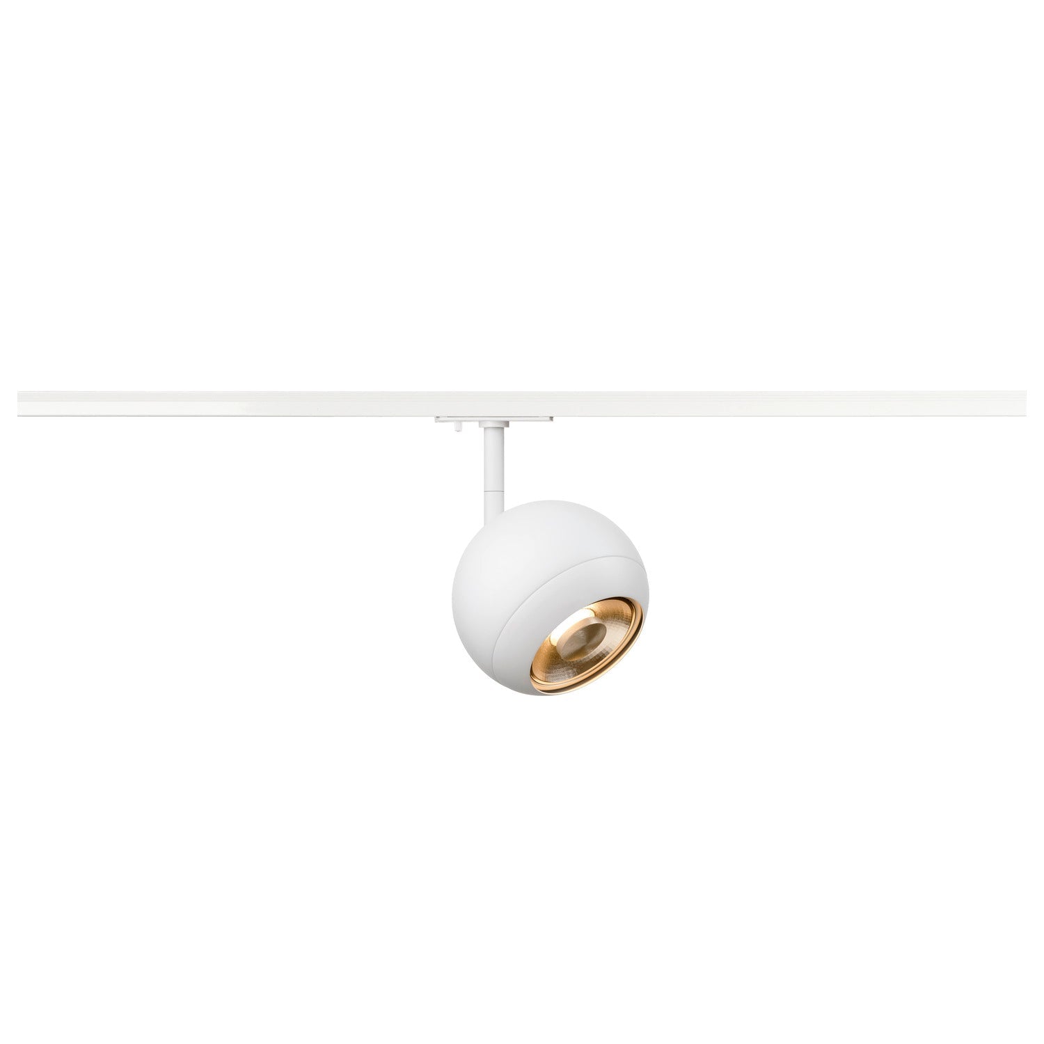 White Round Track Spot, SLV LIGHT EYE® 150,  for Single Circuit White Track Lighting, 1008183