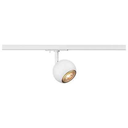 White Round Track Spot, SLV LIGHT EYE® 90,  for Single Circuit White Track Lighting, 1008181