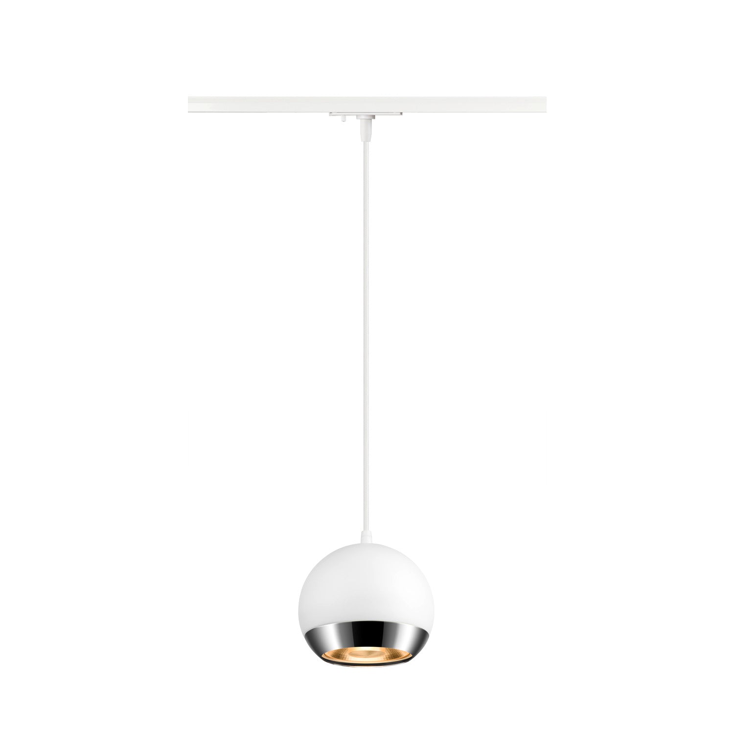 White Round track pendant light, SLV LIGHT EYE® 150,  for Single Circuit White Track Lighting, 1008175