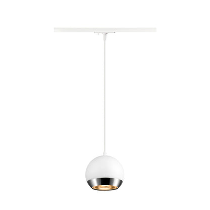 White Round track pendant light, SLV LIGHT EYE® 150,  for Single Circuit White Track Lighting, 1008175