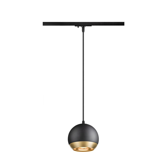 SLV LIGHT EYE® 150, 1~ track pendant light, GU10, pendant length 150 cm, 1x max. 13 W, matt black 1008174
