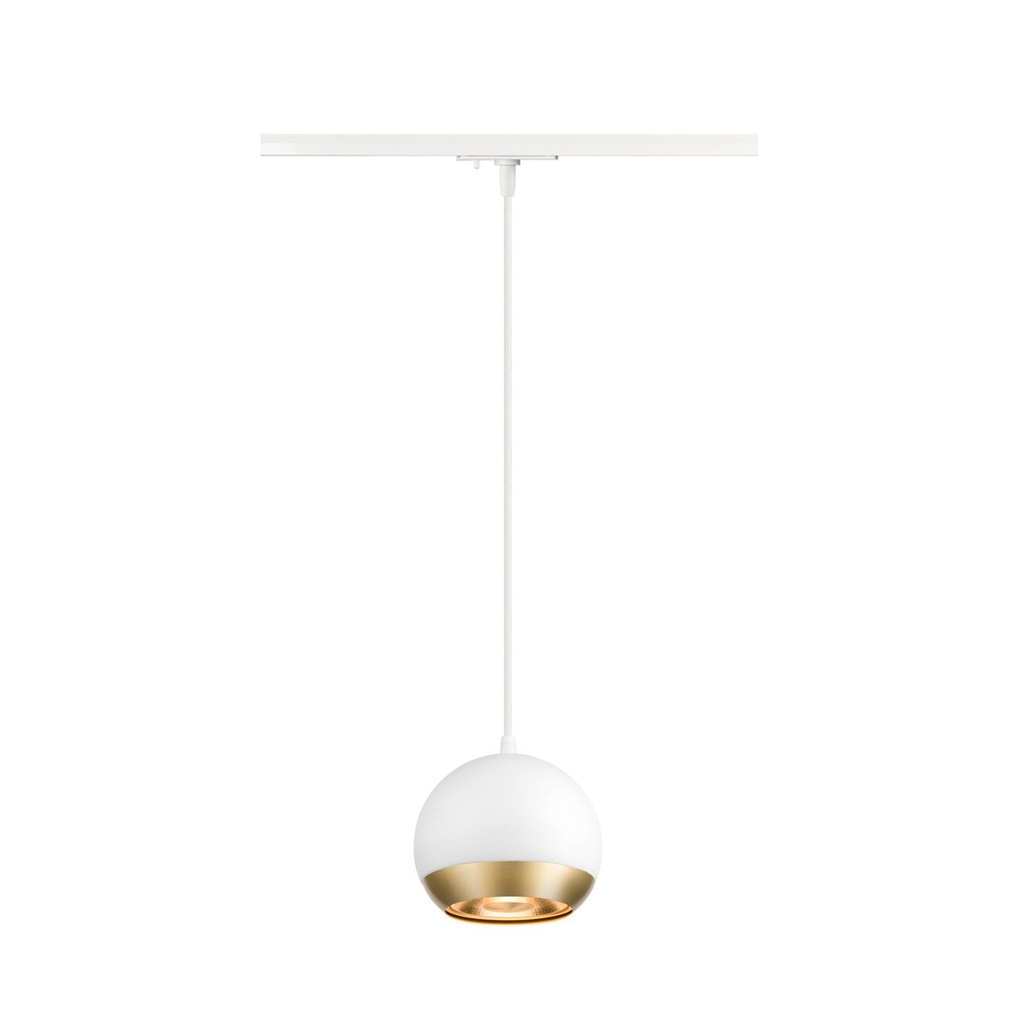 White Round track pendant light, SLV LIGHT EYE® 150,  for Single Circuit White Track Lighting, 1008175