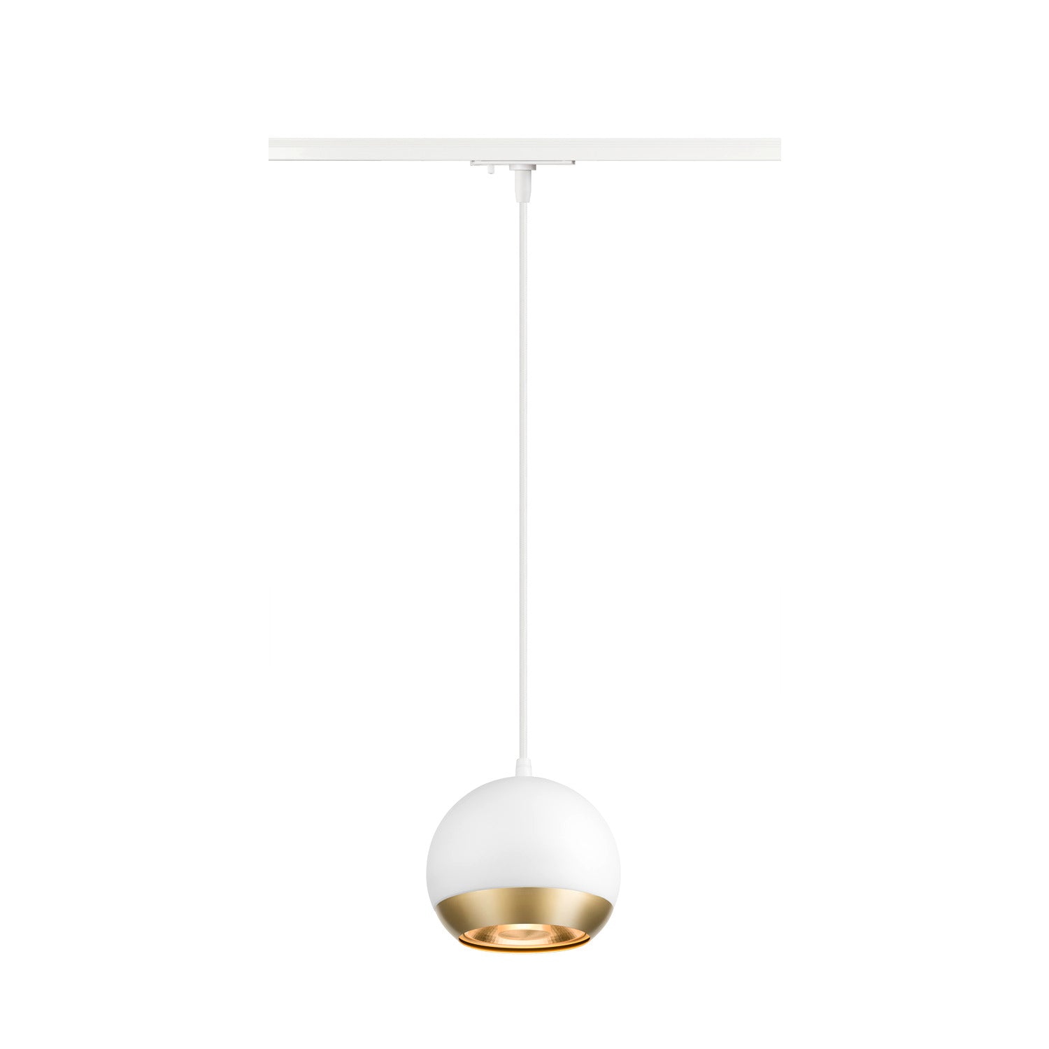 White Round track pendant light, SLV LIGHT EYE® 150,  for Single Circuit White Track Lighting, 1008175