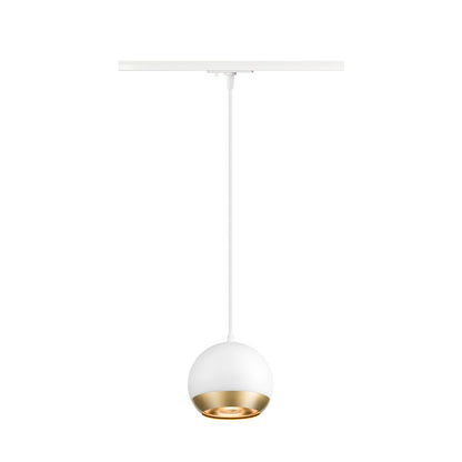 White Round track pendant light, SLV LIGHT EYE® 150,  for Single Circuit White Track Lighting, 1008175