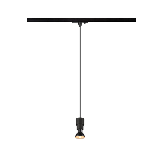 SLV PURI 2.0 Basic, 1~ Track pendant light, GU10, pendant length 200 cm, 1x max. 6 W, black 1008207