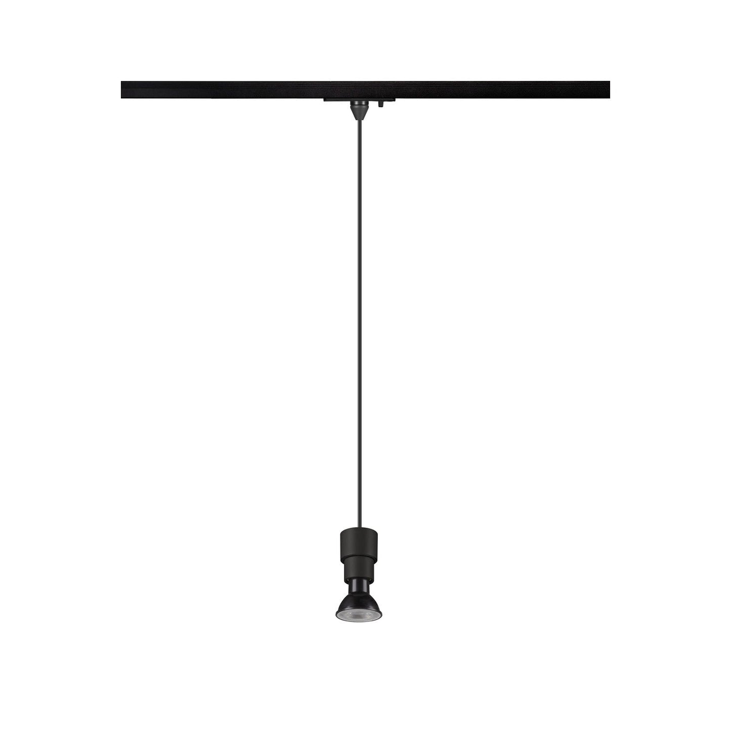 SLV PURI 2.0 Basic, 1~ Track pendant light, GU10, pendant length 200 cm, 1x max. 6 W, black 1008207