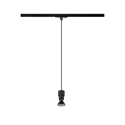 SLV PURI 2.0 Basic, 1~ Track pendant light, GU10, pendant length 200 cm, 1x max. 6 W, black 1008207