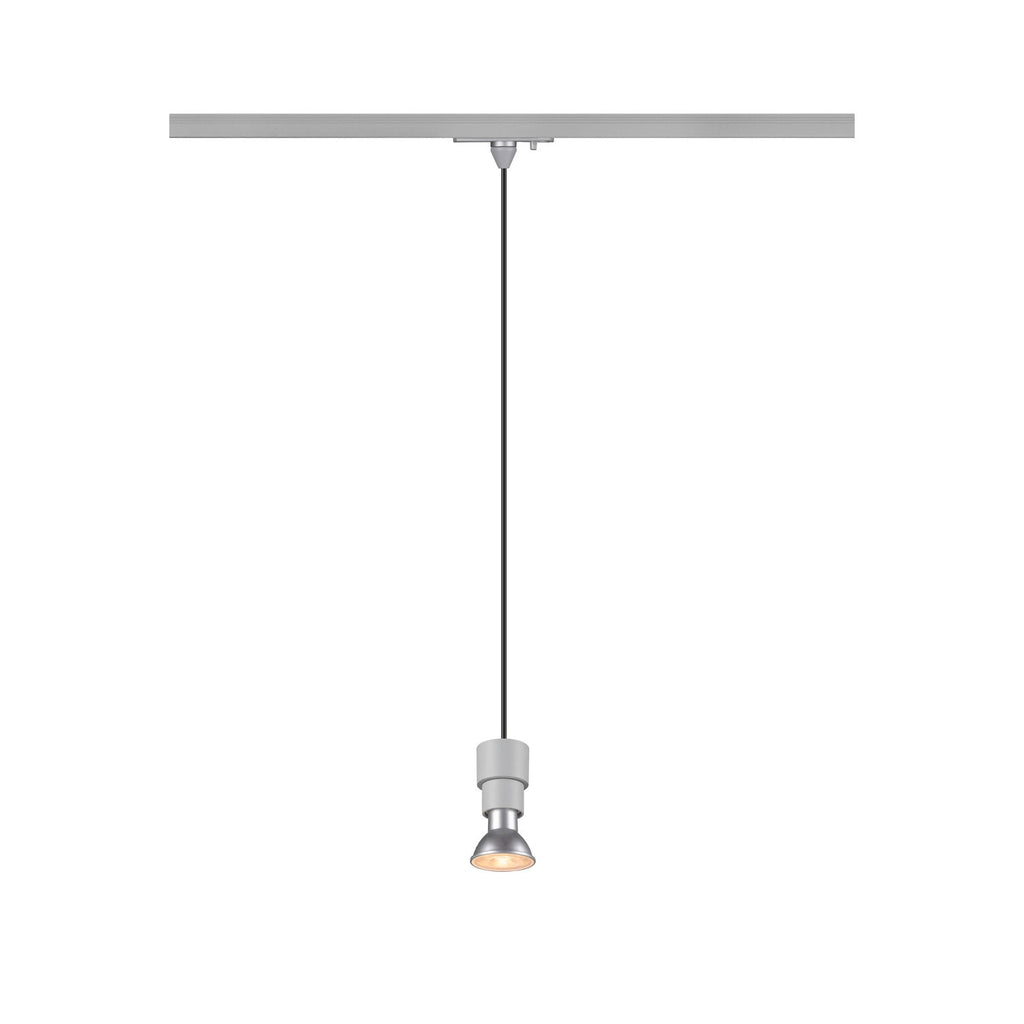 SLV PURI 2.0 Basic, 1~ Track pendant light, GU10, pendant length 200 cm, 1x max. 6 W, grey 1008209