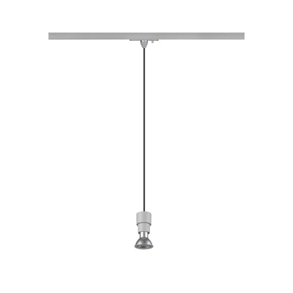 SLV PURI 2.0 Basic, 1~ Track pendant light, GU10, pendant length 200 cm, 1x max. 6 W, grey 1008209
