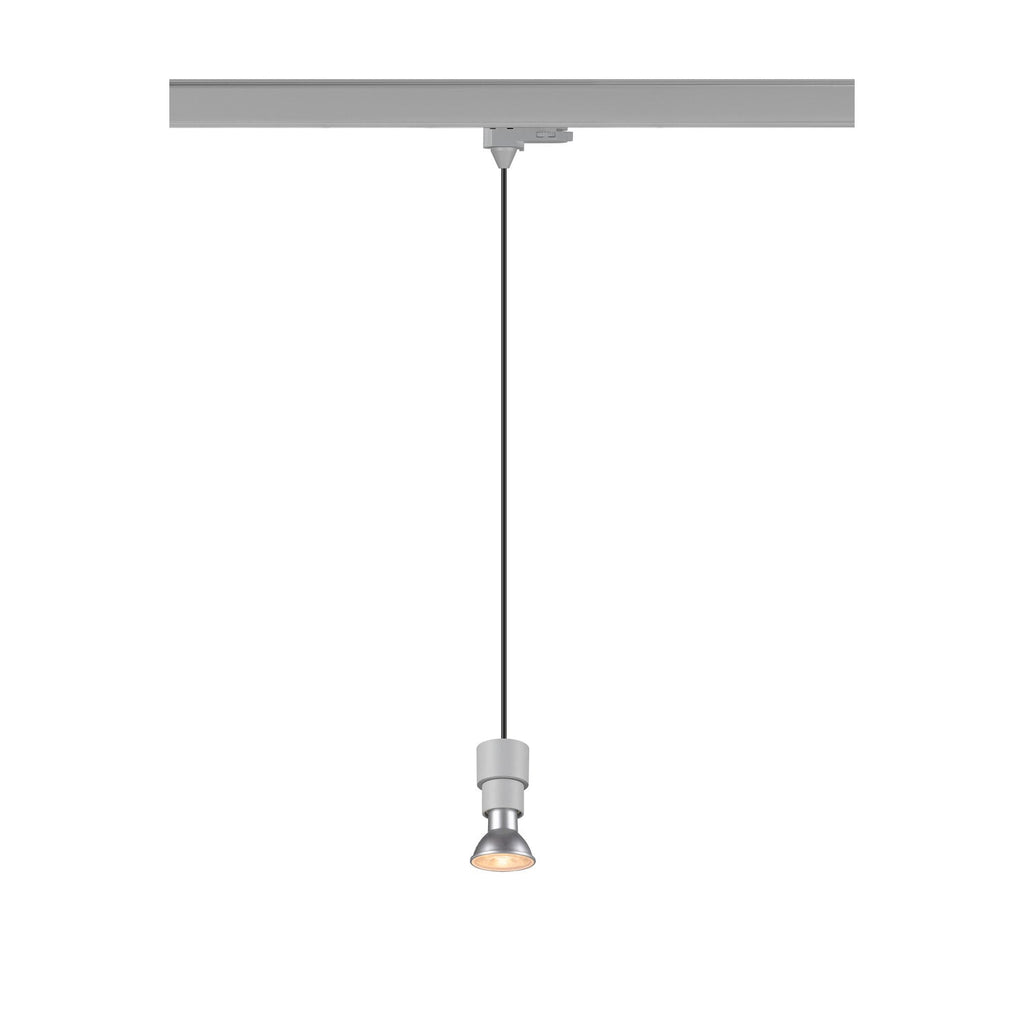 SLV PURI 2.0 Basic, 3~track pendant light, GU10, pendant length 200 cm, 1x max. 6 W, grey 1008212