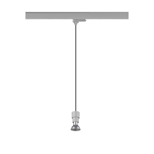 SLV PURI 2.0 Basic, 3~track pendant light, GU10, pendant length 200 cm, 1x max. 6 W, grey 1008212