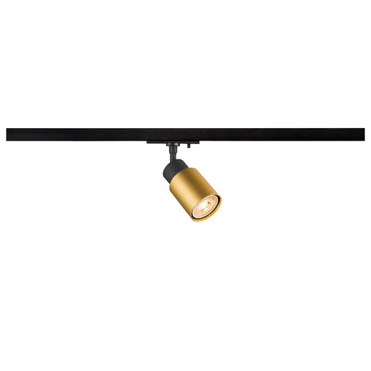 SLV PURI 2.0 Tube, 1~ Track spot, GU10, 1x max. 6 W, black / gold 1008243