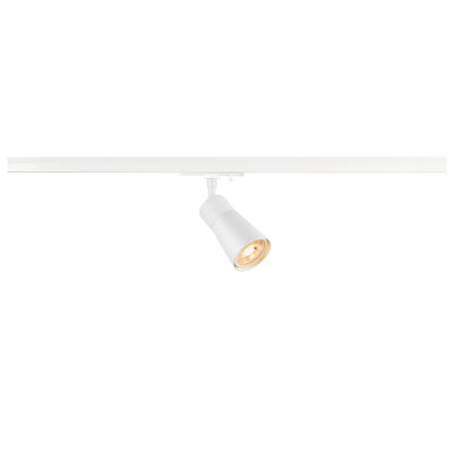 White Cone Track Spot, SLV PURI 2.0 Dome, GU10,  for Single Circuit White Track Lighting, 1008248