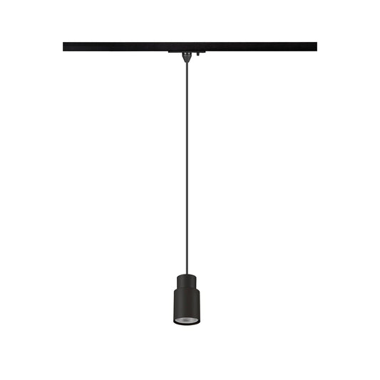SLV PURI 2.0 Tube, 1~ Track pendant light, GU10, pendant length 200 cm, 1x max. 6 W, black 1008254