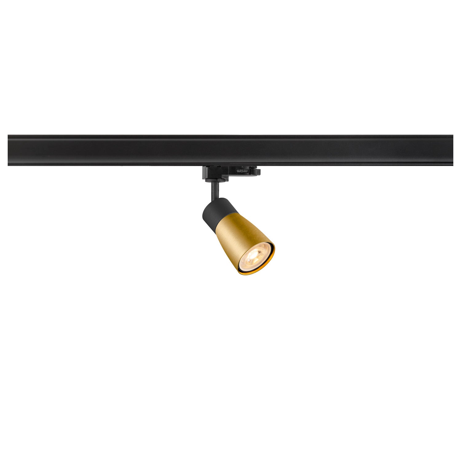 SLV PURI 2.0 Dome, 3~ track spot, GU10, 1x max. 6 W, black / gold 1008273