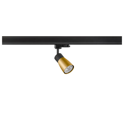 SLV PURI 2.0 Dome, 3~ track spot, GU10, 1x max. 6 W, black / gold 1008273