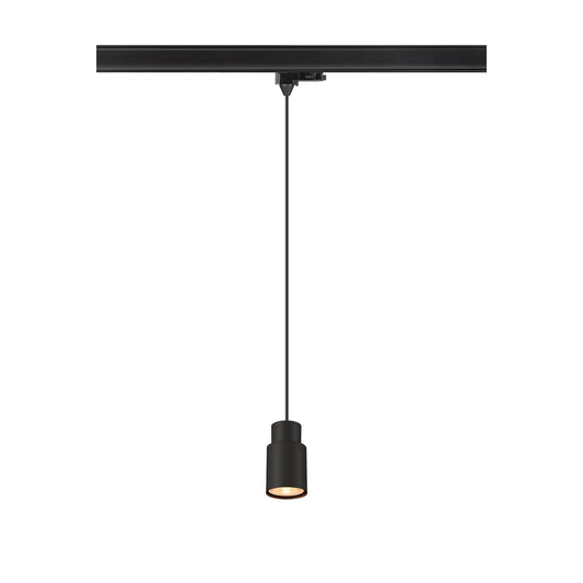 SLV PURI 2.0 Tube, 3~track pendant light, GU10, pendant length 200 cm, 1x max. 6 W, black 1008275