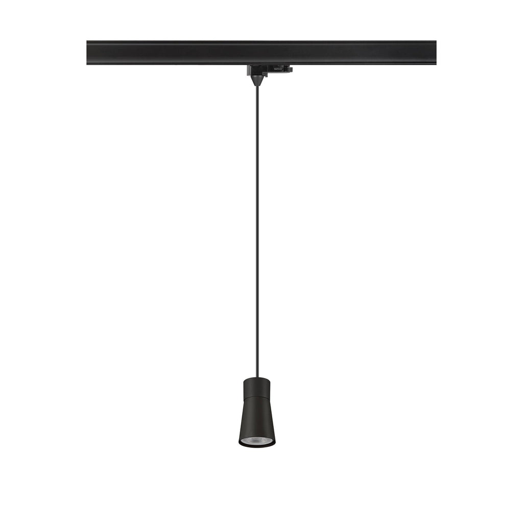 SLV PURI 2.0 Cone, 3~track pendant light, GU10, pendant length 200 cm, 1x max. 6 W, black 1008278