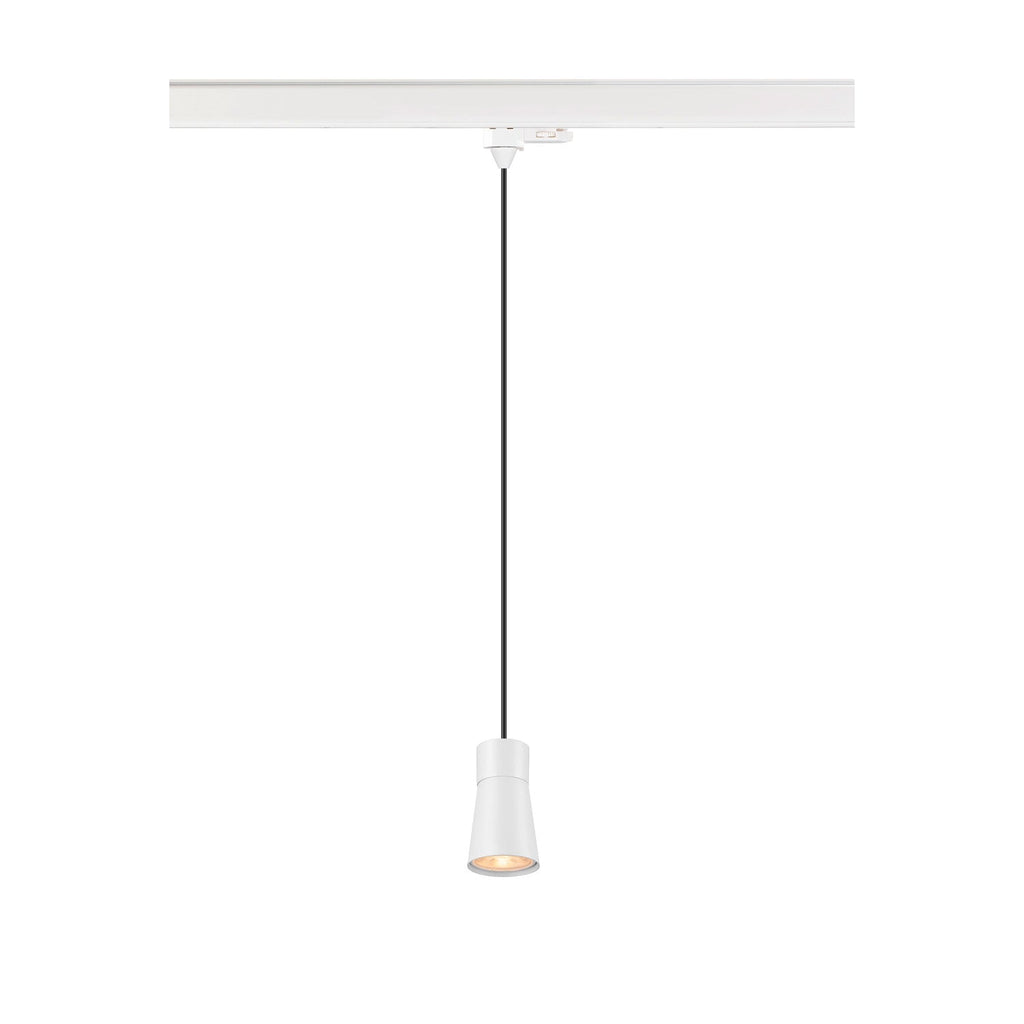 SLV PURI 2.0 Cone, 3~track pendant light, GU10, pendant length 200 cm, 1x max. 6 W, white 1008280