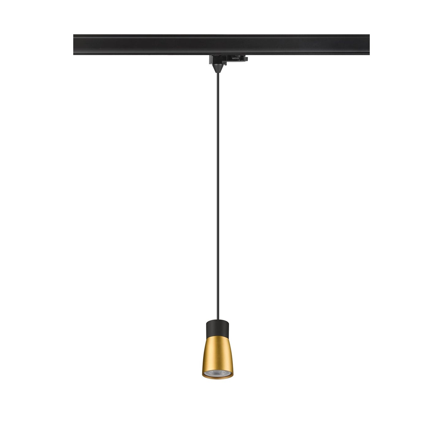 SLV PURI 2.0 Dome, 3~track pendant light, GU10, pendant length 200 cm, 1x max. 6 W, black / gold 1008282