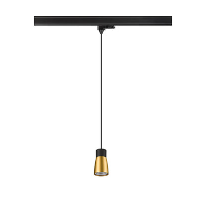 SLV PURI 2.0 Dome, 3~track pendant light, GU10, pendant length 200 cm, 1x max. 6 W, black / gold 1008282