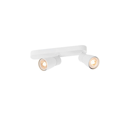 SLV PURI 2.0 Dome, wall and ceiling-mounted light, asymmetrical, 2 x max. 6 W GU10, white 1008318