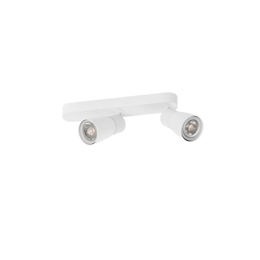 SLV PURI 2.0 Dome, wall and ceiling-mounted light, asymmetrical, 2 x max. 6 W GU10, white 1008318