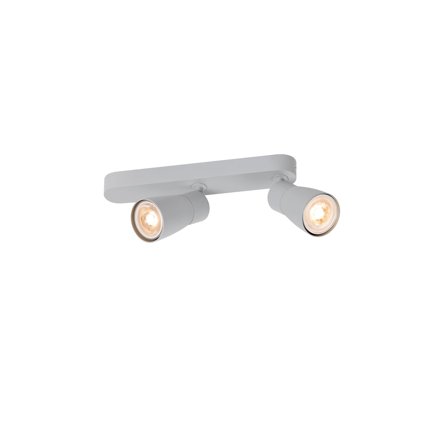 SLV PURI 2.0 Dome, wall and ceiling-mounted light, asymmetrical, 2 x max. 6 W GU10, grey 1008319