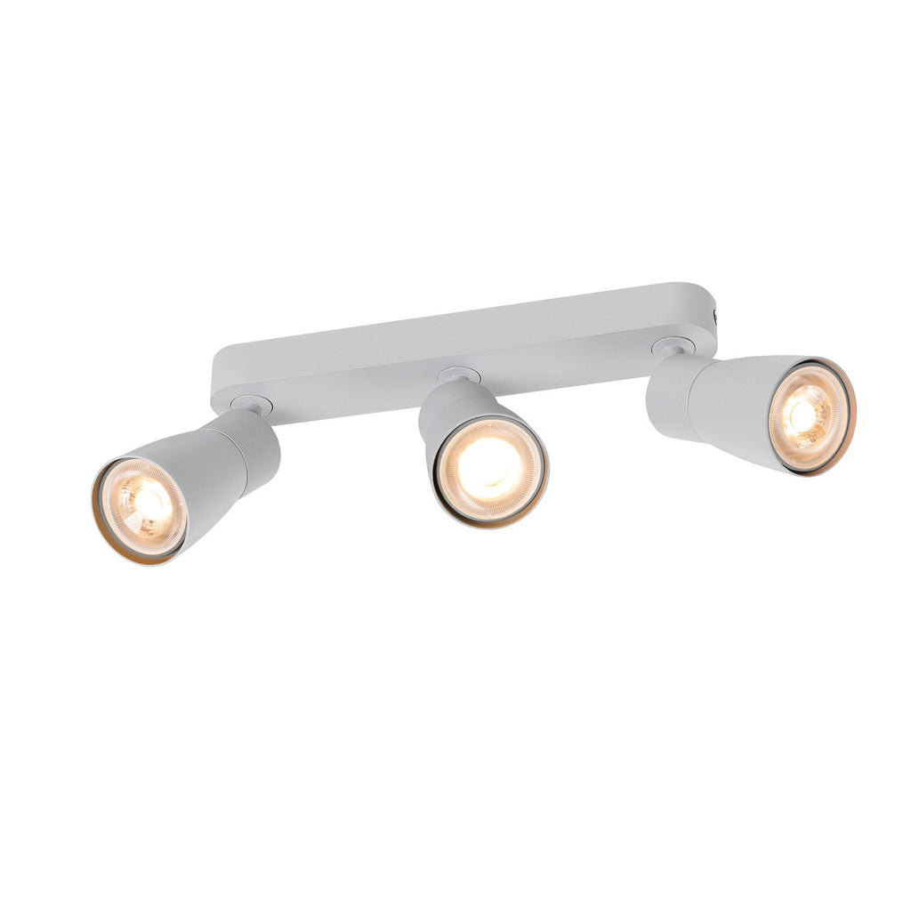 SLV PURI 2.0 Dome, wall and ceiling-mounted light, long, 3 x max. 6 W GU10, grey 1008331