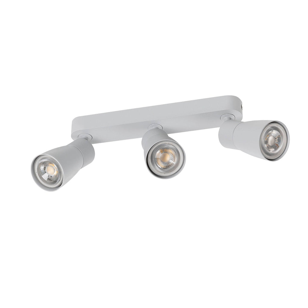 SLV PURI 2.0 Dome, wall and ceiling-mounted light, long, 3 x max. 6 W GU10, grey 1008331