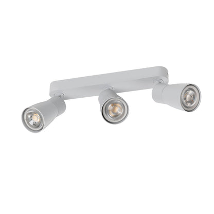SLV PURI 2.0 Dome, wall and ceiling-mounted light, long, 3 x max. 6 W GU10, grey 1008331