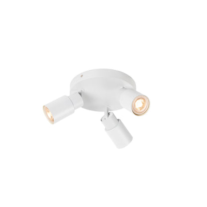 SLV PURI 2.0 Tube, wall and ceiling-mounted light, round, 3 x max. 6 W GU10, white 1008334
