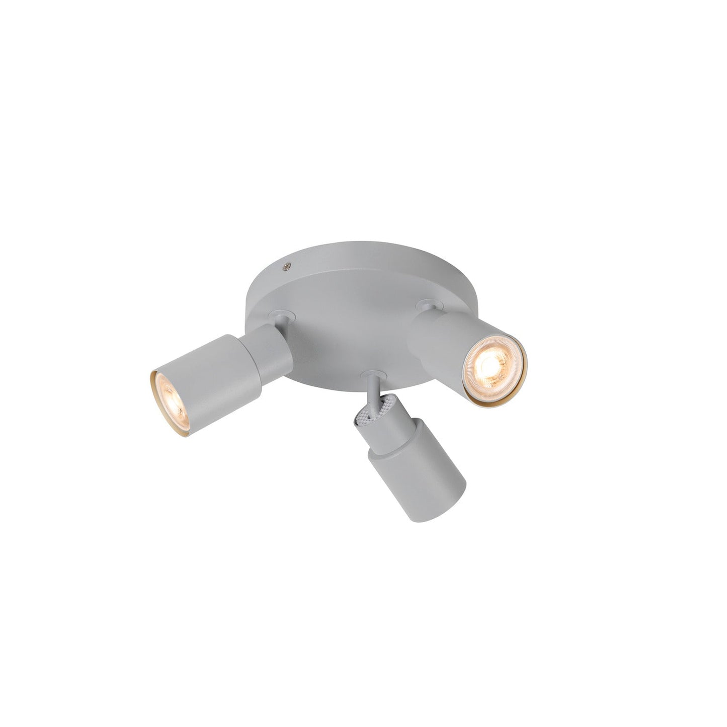 SLV PURI 2.0 Tube, wall and ceiling-mounted light, round, 3 x max. 6 W GU10, grey 1008335
