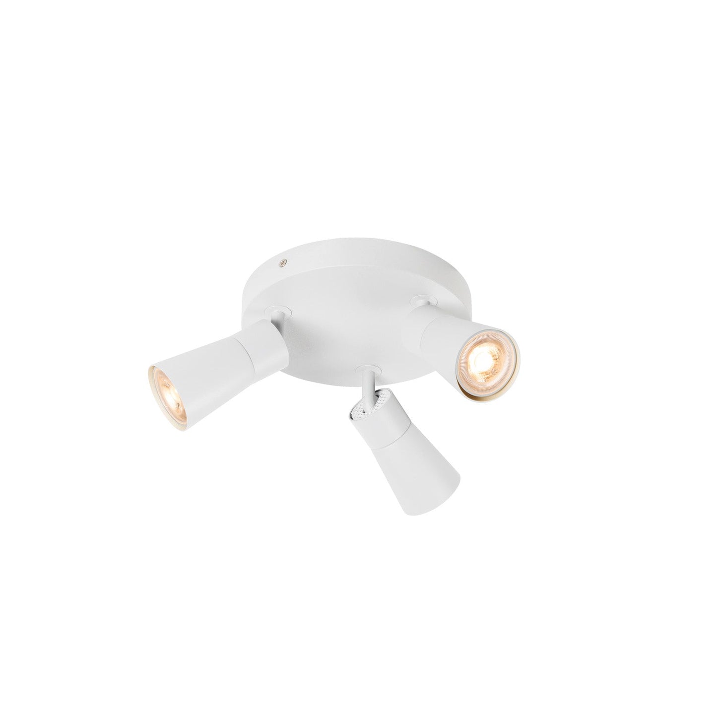 SLV PURI 2.0 Cone, wall and ceiling-mounted light, round, 3 x max. 6 W GU10, white 1008338