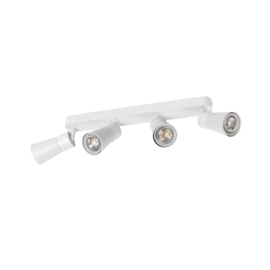SLV PURI 2.0 Cone, wall and ceiling-mounted light, long, 4 x max. 6 W GU10, white 1008350