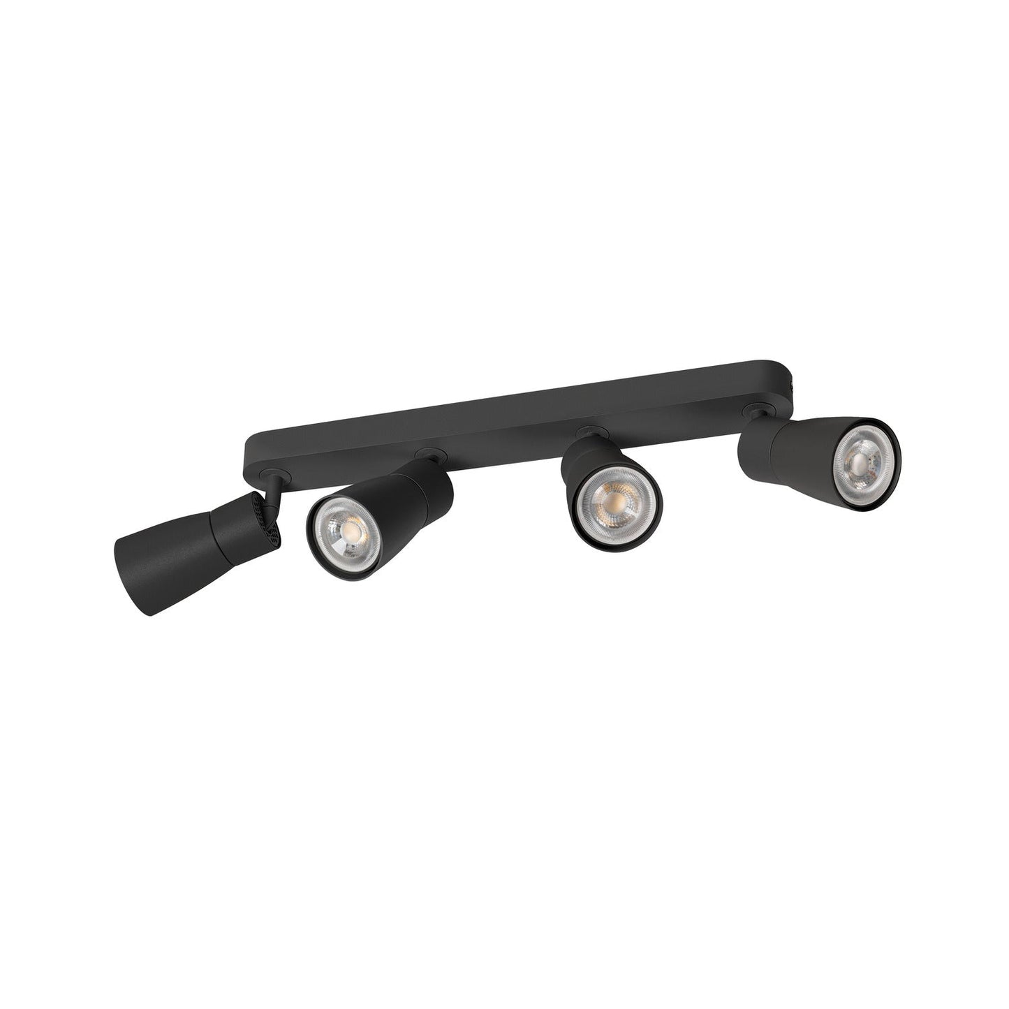 SLV PURI 2.0 Dome, wall and ceiling-mounted light, long, 4 x max. 6 W GU10, black 1008352