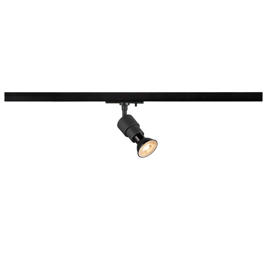 Black Track Light SLV PURI 2.0 Basic, 1~ Track spot, GU10, 1x max. 6 W, black 1008356