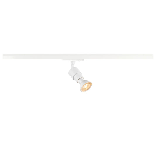 White Basic GU10 track spot, SLV PURI ,  for Single Circuit White Track Lighting, 1008357