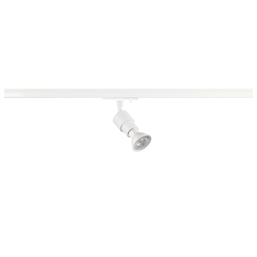 White Basic GU10 track spot, SLV PURI ,  for Single Circuit White Track Lighting, 1008357