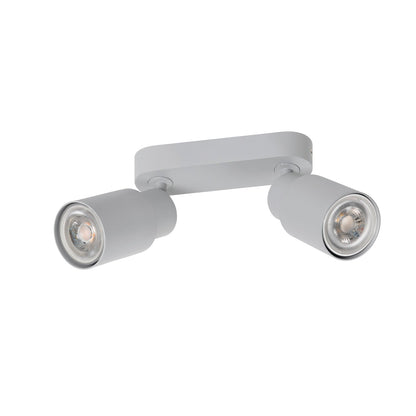 SLV PURI 2.0 Tube, wall and ceiling-mounted light, long, 2 x max. 6 W GU10, grey 1008364