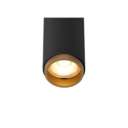 SLV GRIP! S, 1~ spot, cylindrical, 3000 K, 11 W, PHASE, 29°, black / gold 1008397