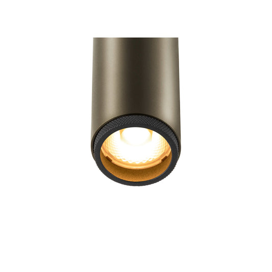 SLV GRIP! S, 1~ Track spot, cylindrical, 3000 K, 11 W, PHASE, 29°, bronze / black 1008398
