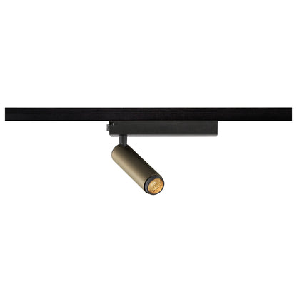 SLV GRIP! S, 1~Track spot, cylindrical, 2000-3000 K, 11 W, dim-to-warm, PHASE, 29°, bronze / black 1008403