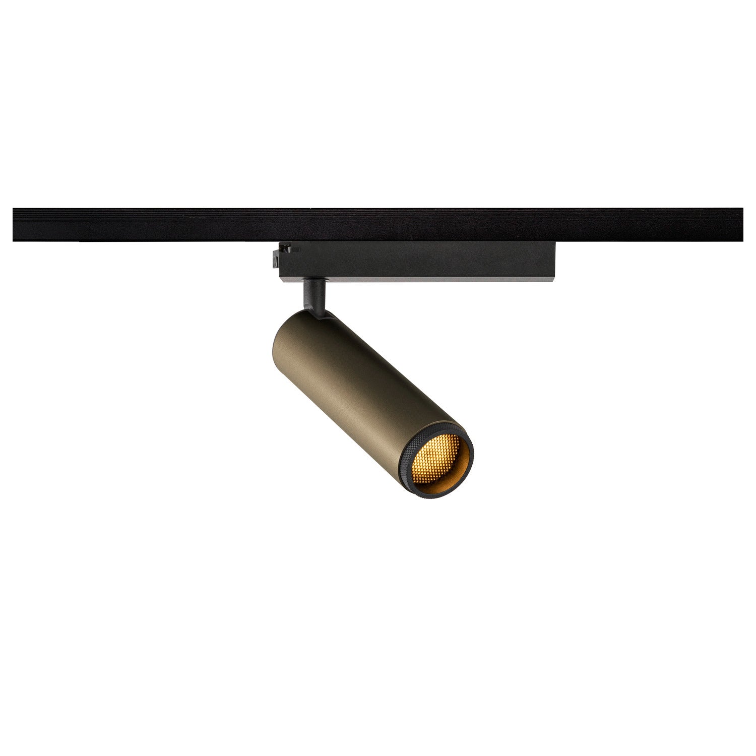 SLV GRIP! M, 1~ Track spot, cylindrical, 3000 K, 20 W, PHASE, 42°, bronze / black 1008428