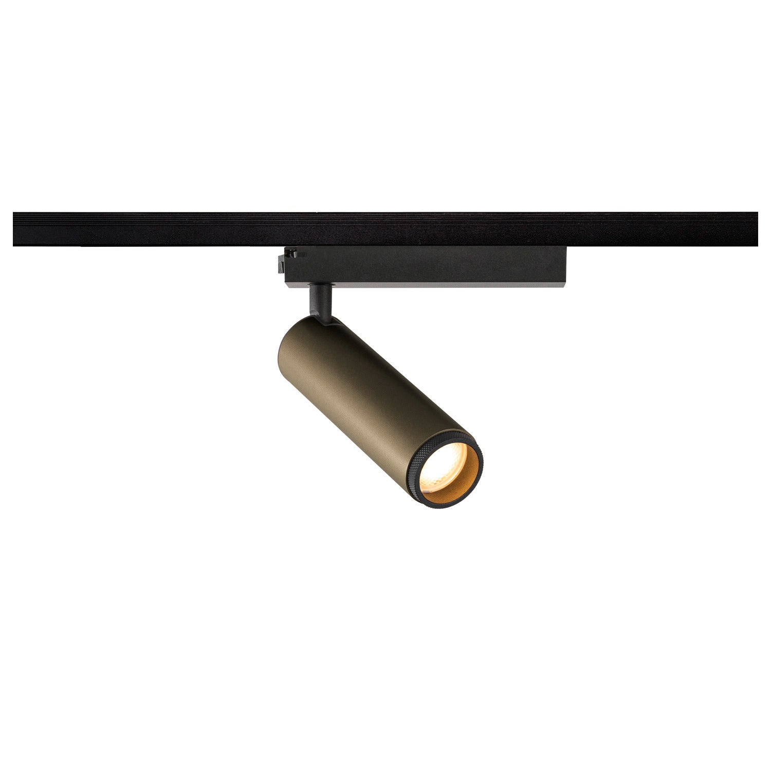 SLV GRIP! M, 1~ spot, cylindrical, 2000-3000 K, 15 W, dim-to-warm, PHASE, 42°, bronze / black 1008433