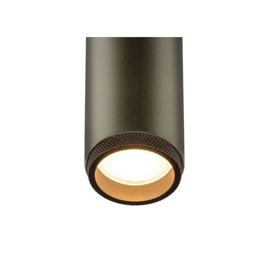 SLV GRIP! M, 1~ spot, cylindrical, 2000-3000 K, 15 W, dim-to-warm, PHASE, 42°, bronze / black 1008433