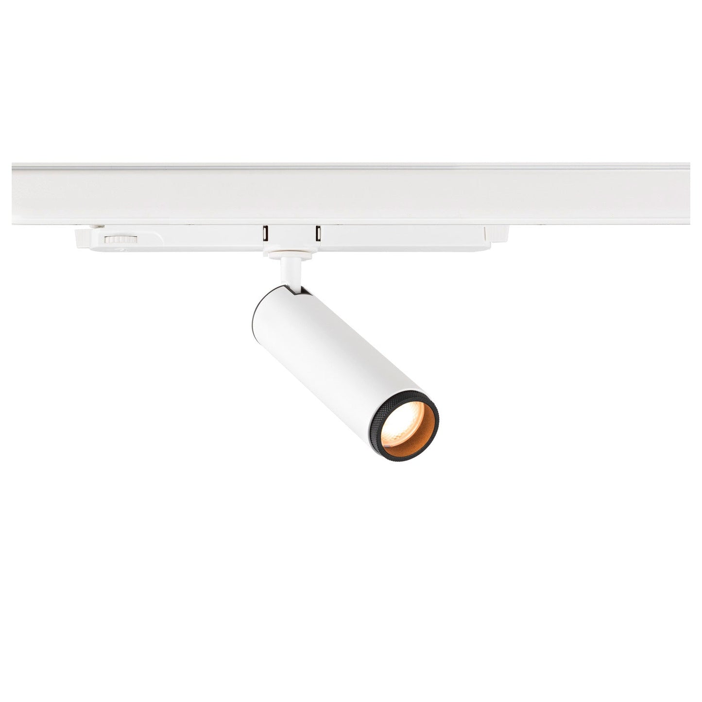 SLV GRIP! M, 3~track spot, cylindrical, 2700 K, 20 W, DALI, touch, 42°, white / black 1008435
