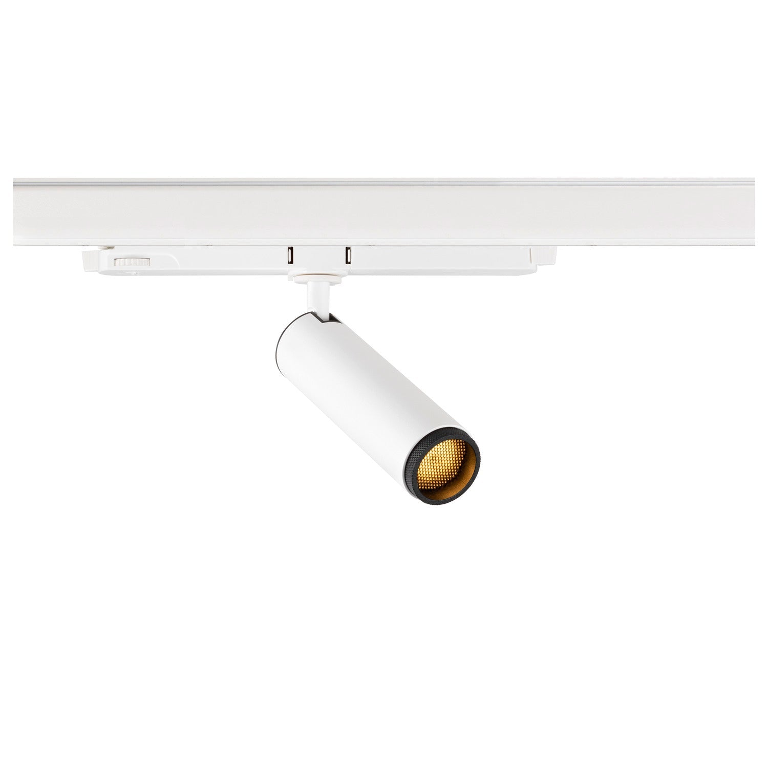 SLV GRIP! M, 3~track spot, cylindrical, 3000 K, 20 W, DALI, touch, 42°, white / black 1008437