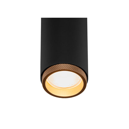 SLV GRIP! M, 3~track spot, cylindrical, 2700 K, 20 W, PHASE, 42°, black / gold 1008442